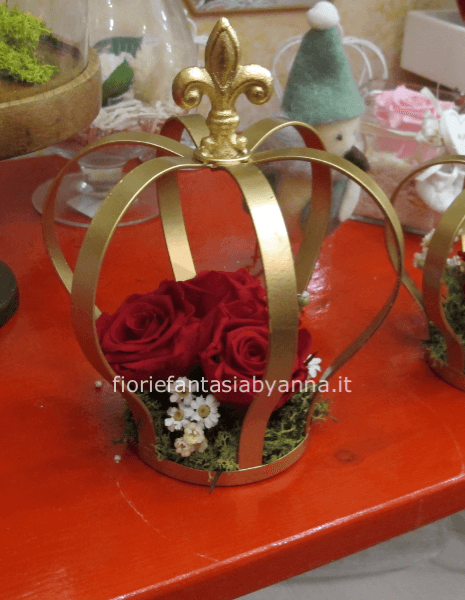 Corona grande con 3 rose